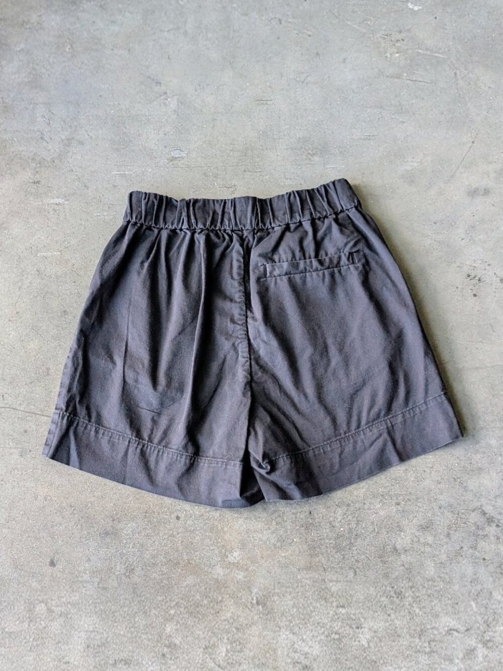 Everlane The Easy Short Black High Rise Elastic Waist Organic Cotton size 2 - Picture 7 of 7